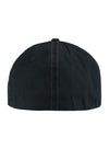 WWP Flex Fit Logo Hat in Black - Back View