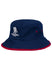 WWP Reversible Bucket Hat in Blue - Outside, Left Side View