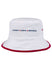 WWP Reversible Bucket Hat in White - Inside, Front View