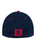 WWP Flex Fit Performance Hat in Navy and White - Back View