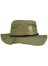 WWP Logo Boonie Hat in Olive Green - Right Side View