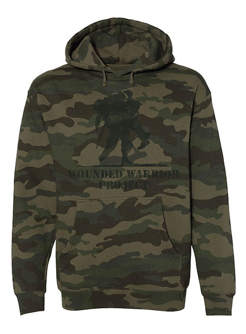 WWP Camo Hooded Sweatshirt in Forest Camo - Front View