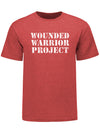 WWP Wordmark Logo Tee - Heather Red