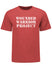 WWP Wordmark Logo Tee in Heather Red - Front Side