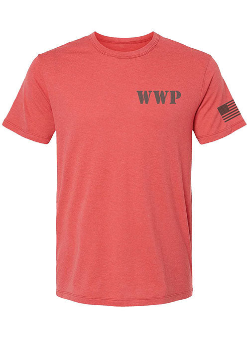 WWP Softhand Tee in Faded Red - Front View