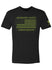 WWP Tagline Flag Tee in Black - Front View