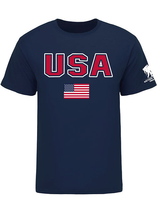 WWP Made in the USA Tee - Navy - Front View