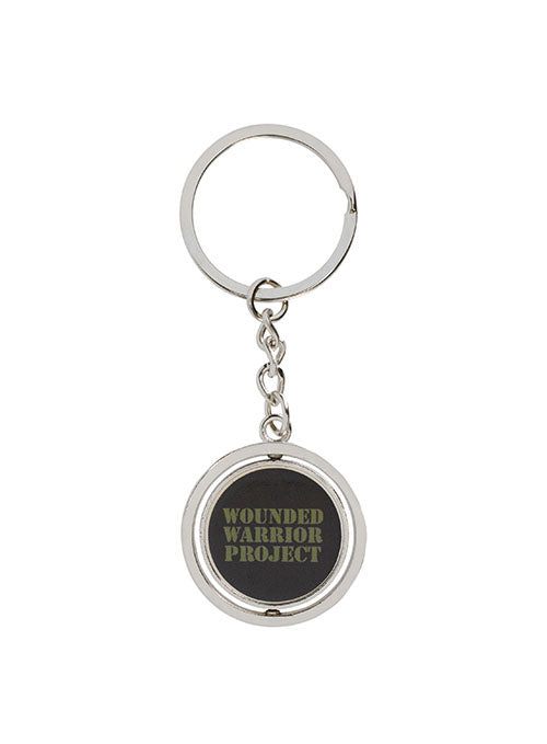 WWP Spinner Keychain in Black - Back Side