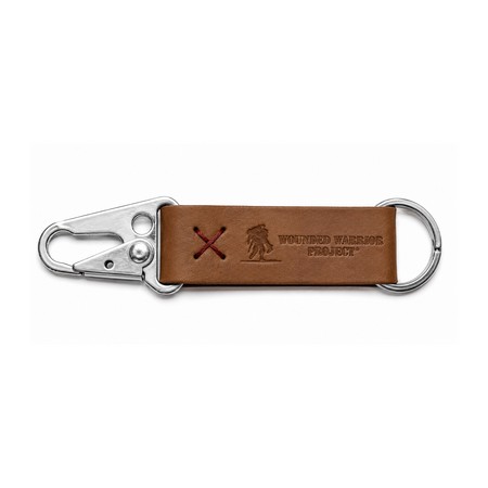 Busker Leather Keychain with Carabiner product image